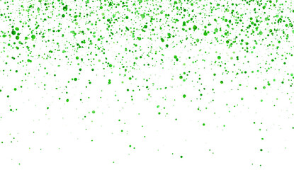 Green glitter holiday falling confetti isolated