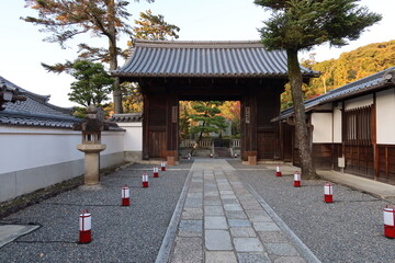  A Japanese temple : Kitaso-mon North Gate in the precincts of Kiyomizu-dera Temple in Kyoto City in Japan 日本のお寺：京都市の清水寺境内にある北総門
