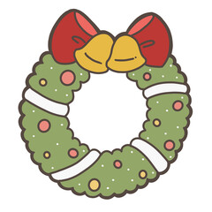 green christmas wreath