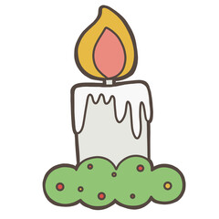 birthday cake with candle