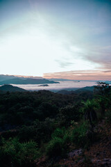 sunrise over the mountains
