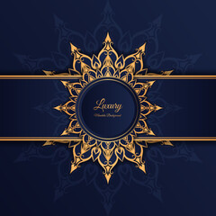 luxury background, with mandala ornament