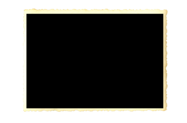 Real old photo with clipping path for the inside, blank retro frame