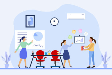 Office Work Illustration