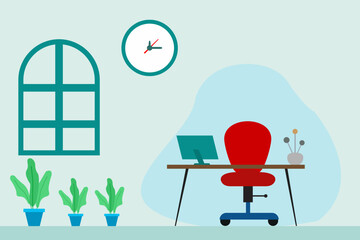 Fototapeta premium Office Work Illustration