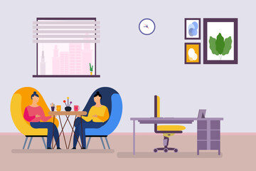 Office Work Illustration