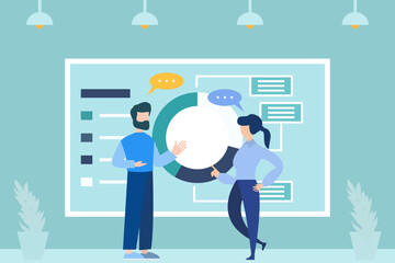 Office Work Illustration