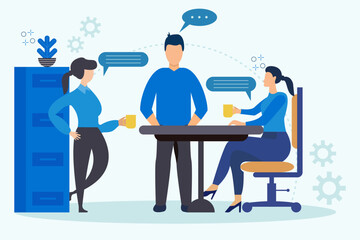 Office Work Illustration