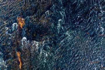 Rapid waterfall of Venta - Ventas Rumba, the widest waterfall in Europe, top down view, Latvia