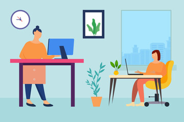 illustration For Office Work