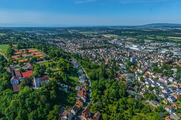 Ravensburg in Oberschwaben im Luftbild - Ausblick zur Südstadt