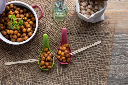 Vegan grilled chickpeas