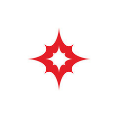 shine explosion symbol geometric design logo vector