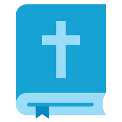 Obraz premium bible book flat icon illustration