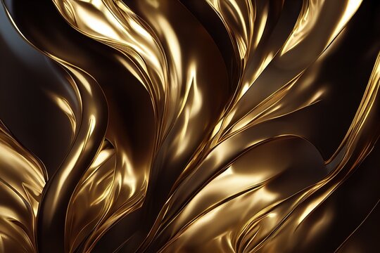 Smooth elegant golden satin background.