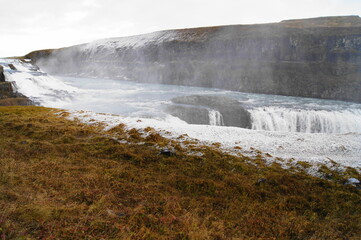 Gullfoss Waterfall (The Golden Falls) on the Hvita River, Iceland