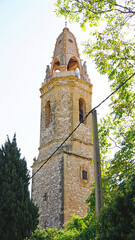 Iglesia de Sant Jaume y castillo de Creixell, Tarragona, Catalunya, Espa&ntilde;a, Europa