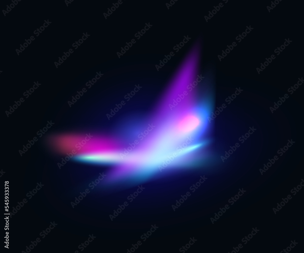 Poster lens colorful vector diamond lights sparkle. vector crystal rainbow effect, bright ray or beam glowi