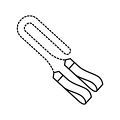 manual chain saw line icon vector illustration
