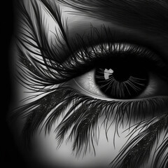 Fototapeta premium eyelashes generative ai