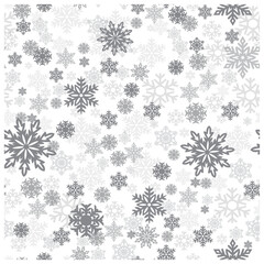 Christmas Pattern, Smowflakes. Christmas design for wrapping paper decoration. Snowflake Ornamental decor of paper, fabric or cloth. Ornament for Christmas pajamas, sweater and for knitting. The best 