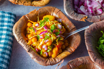 selective focus of famous bengali dish 