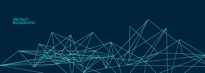 Connection background. Network concept with dots and lines. Vector illustration