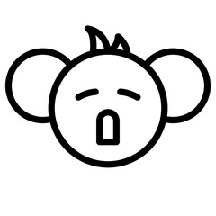 koala face icon