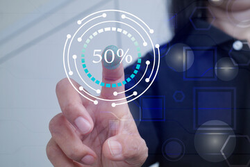 Unlock the system with the touch screen.