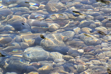 Steine unter Wasser