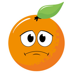 Orange Cartoon Character