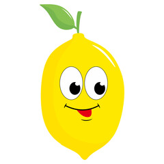 Lemon Cartoon Character