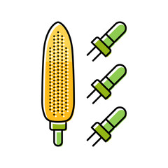 holder corn color icon vector illustration