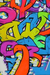 Obraz na płótnie Canvas Abstract Colorful Graffiti Street Art Seamless Pattern. Illustration Background Art