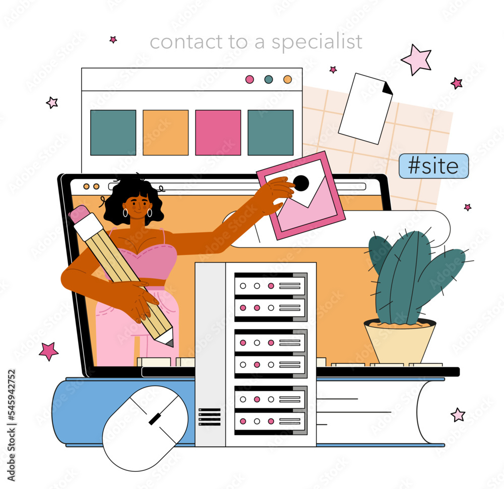 Wall mural website technical support online service or platform. web page