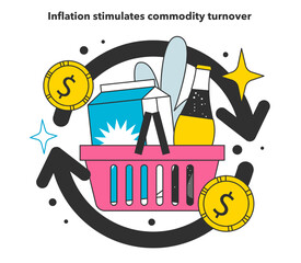 Inflation stimulates commodity turnover. Economics crisis and value