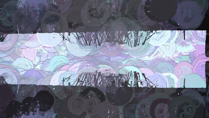 Abstract Winter Trees Branches Digital Illustration