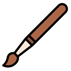 paint brush painting stationery art icon