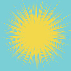 漫画風の集中線のイラスト素材