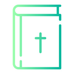 Obraz premium bible gradient icon