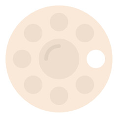 color mixing palette stationery school supply icon