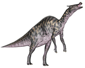 Obraz na płótnie Canvas Saurolophus dinosaur - 3D render