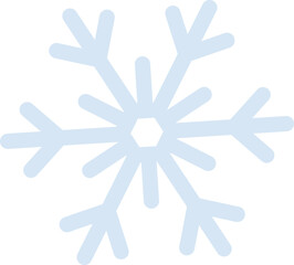 Snow flat icon Rare snowflake shape Winter weather