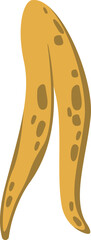 Banana peel flat icon Compost Recycling Rotten food