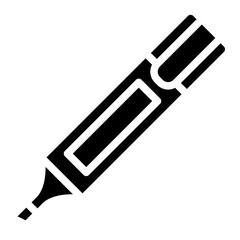 highlighter pen stationery office supply icon