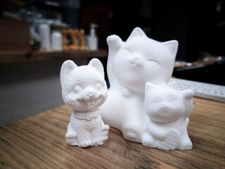 cat sculptures