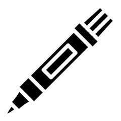 marker color stationery office supply icon