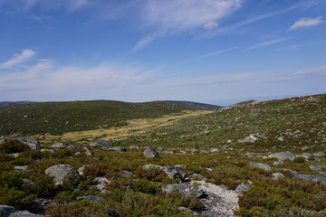 landscape with mountains and sky