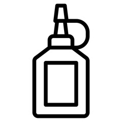 glue sticking stationery office supply icon
