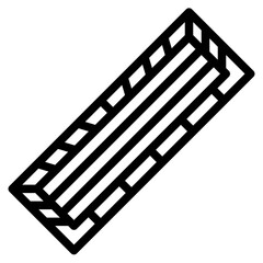 protractor measure stationery school supply icon